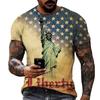 Men Women T-Shirts Star and Stripes Flag Digital Printing Graphic Tees