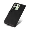 For Xiaomi Redmi Note 13 4G Leather Case Three-color Splicing Phone Cover