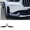 Car Front Rear Bumper Moulding Grills Corner Protectors Cover Trim Black Accessories Exterior Kit For BMW X1 U11  2024 2025