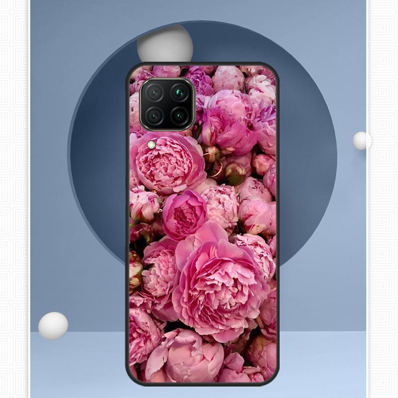 Peonies Beautiful Flower For Huawei Nova Y72 Y90 Y61 Y91 Y60 Y70 12s 12i 11i 8i 9 10 SE P20 P40 Lite P60 P30 Pro Case