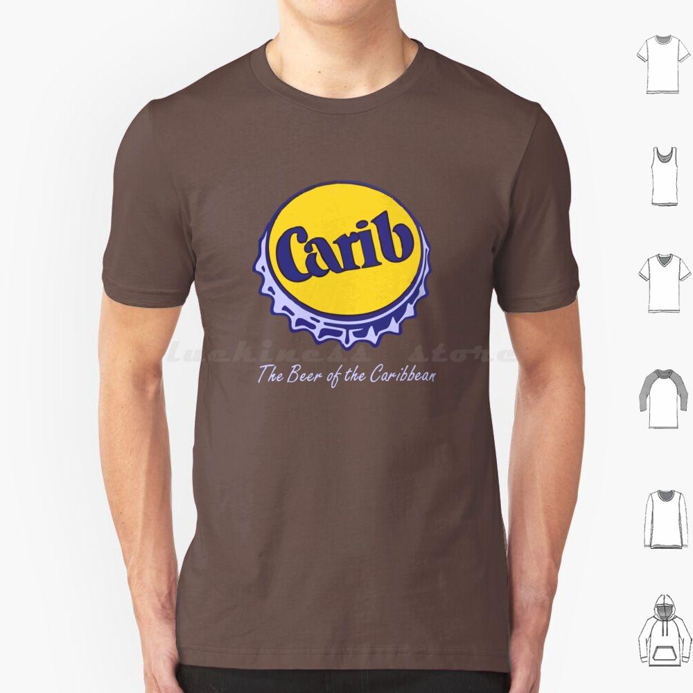 Carib Beer Das Bier der Karibik T-Shirt Große Größe 100% Baumwolle Bier Cerveza Lager Carib Karibik Westindien