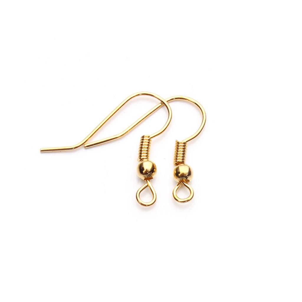 100-200pcs Iron Earring Hooks DIY Earring Findings Earrings Clasps Ear Hooks Earring Wires For Jewelry Making Supplies Wholesale