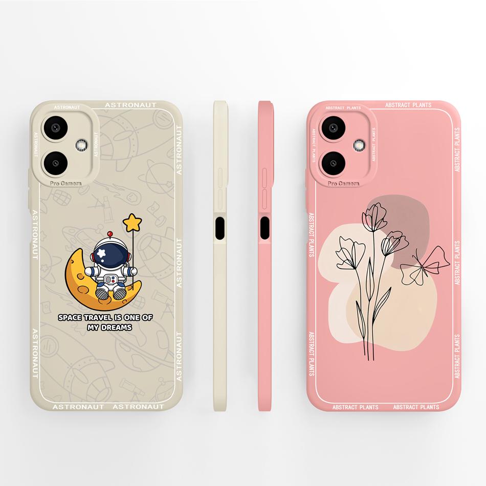 Cute Panda Case For Samsung Galaxy A06 4G 5G Soft Liquid Silicone Phone Bag For Samsung A 06 Back Cover Camera Protection Bumper