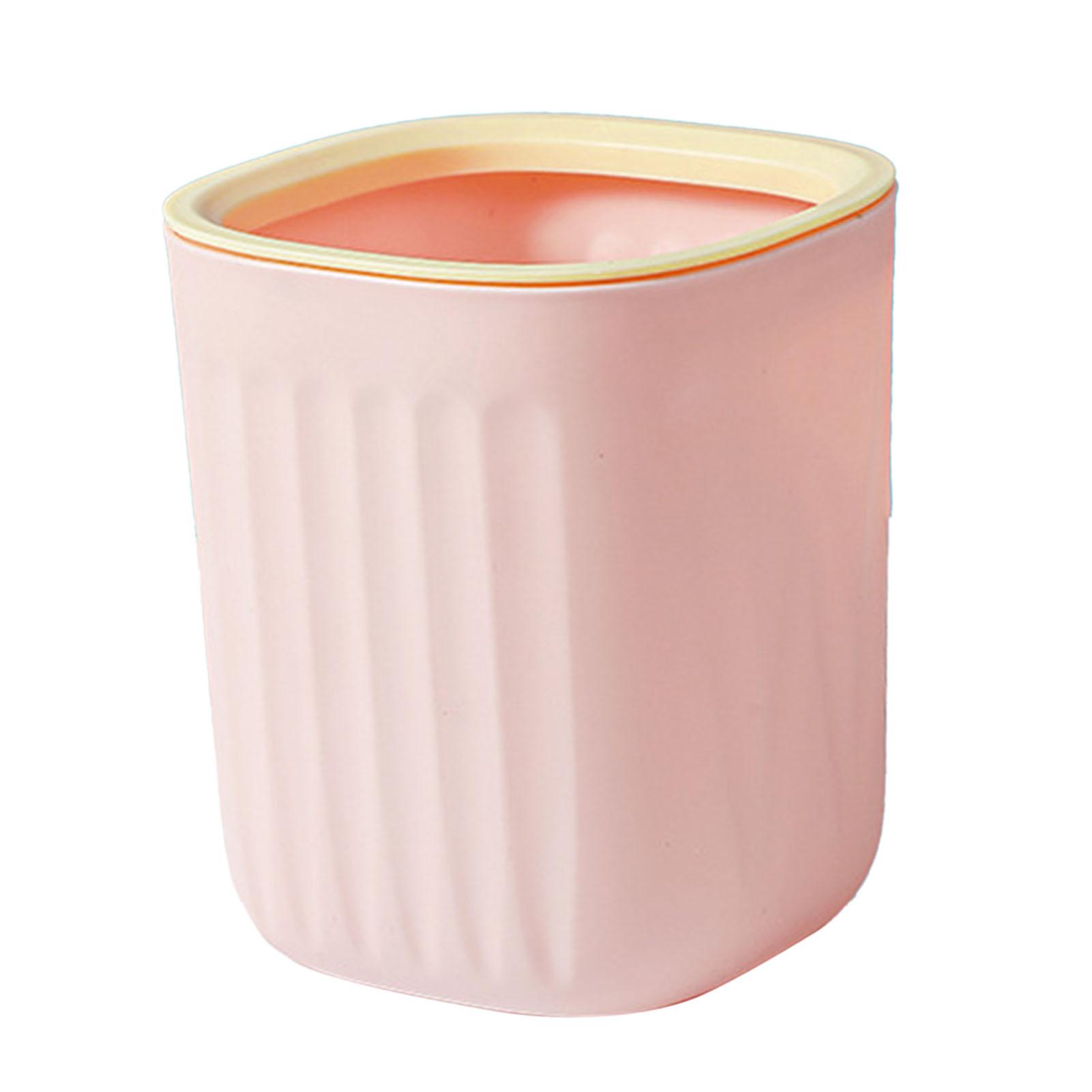 Desktop Trash Can with Pressure   Fashionable Desk Countertop Trash Bin for Dormitory