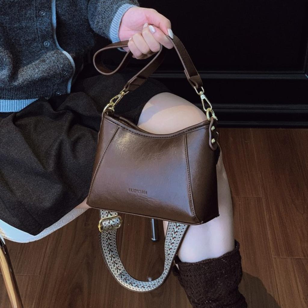  Crossbody Handbag Women PU Simple Versatile Daily Commute