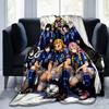 1pc Football Team Spirit Flannel Blanket Soft Warm Throw Blanket for Bedroom Living Room Bed Travel Camping Picnic Gift. MT7150164