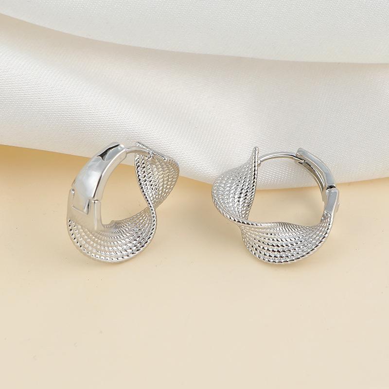 Huazi Style Zircon Stud Earrings for Women - Gold-Plated, Non-Fading Luxury Jewelry