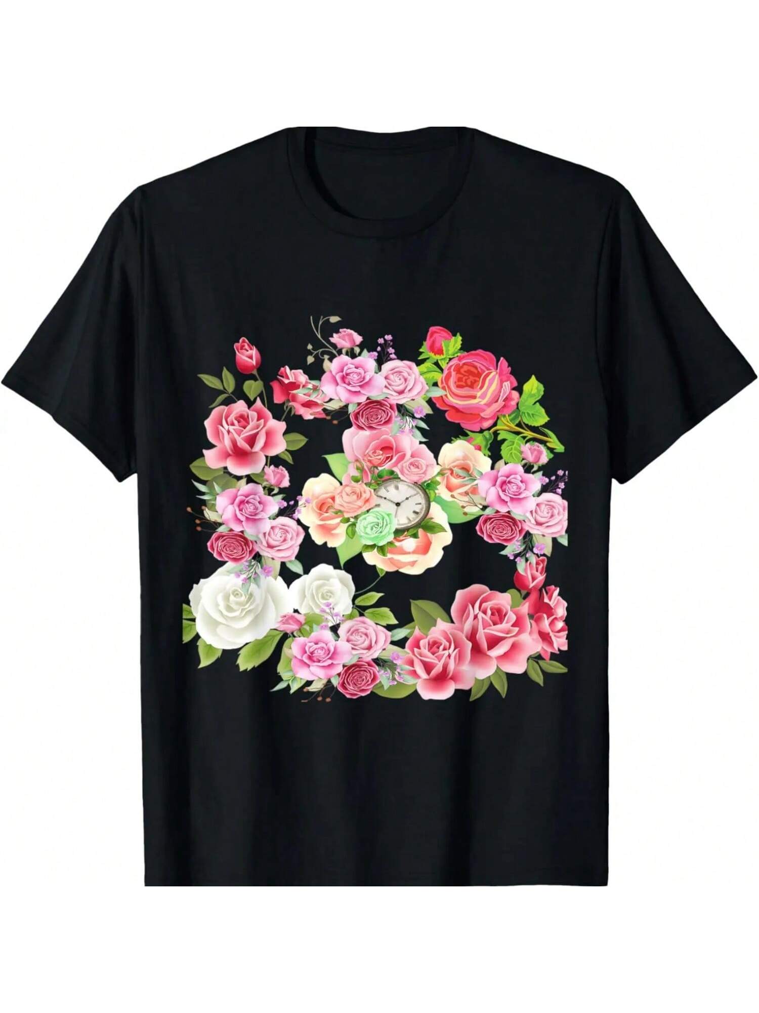 Wonderful Roses Of Time, Roses Flowers T-Shirt S
