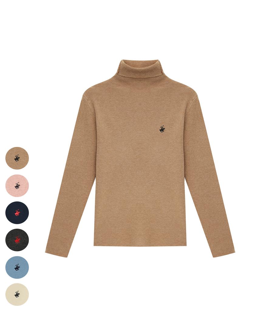 BHPOLOCLUB Women'S Daily Viscose High-Neck Knit 7 Colors Tk029