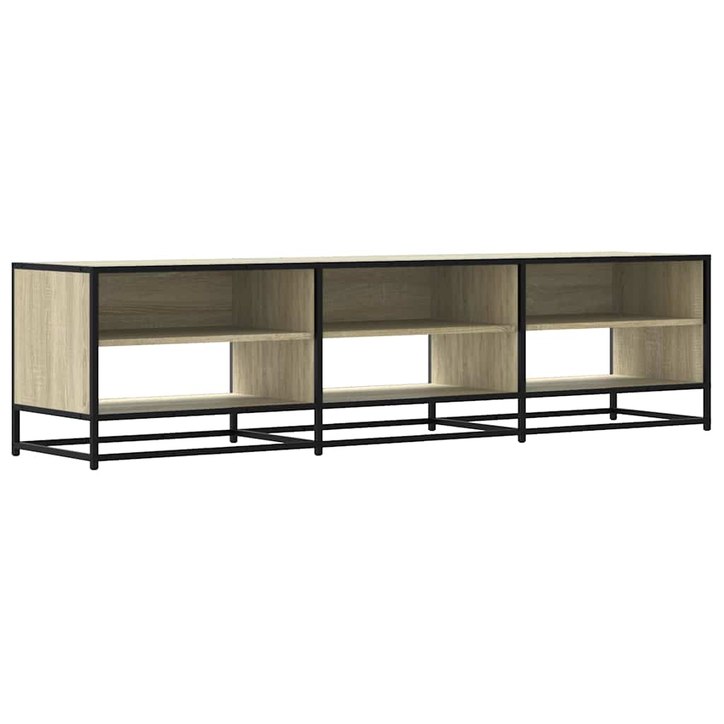 TV Stand in Sonoma Oak Finish 180 x 40 x 46 cm Engineered Wood