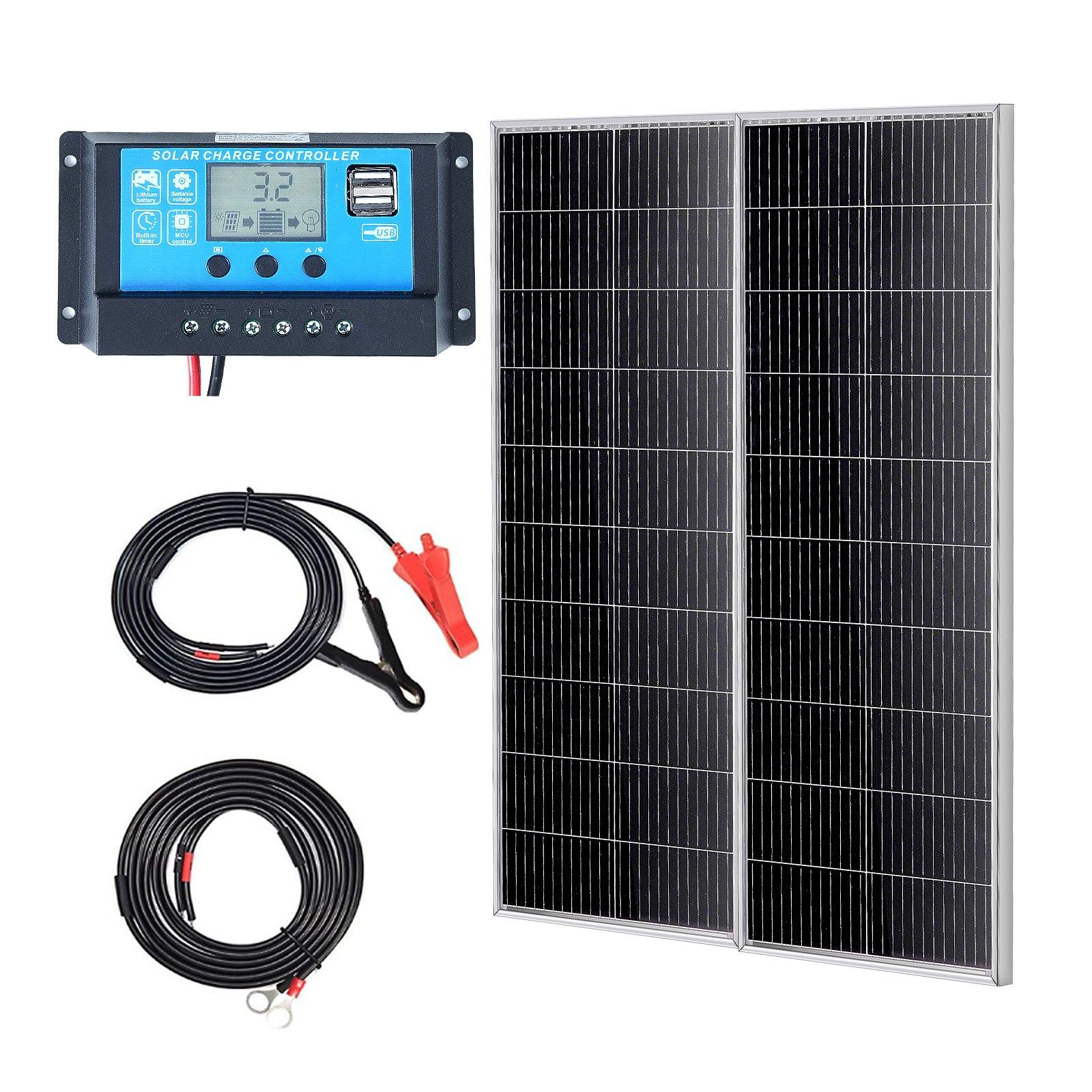 VEVOR 200W Monocrystalline Solar Panel Kit