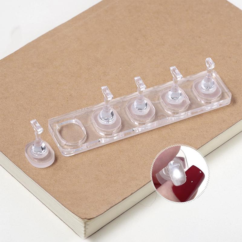 Acrylic Nail Practice Tray Non-Magnetic Nail Extension Board For Nails Training Multi-Purpose Gel Nails Drying And Display Stand