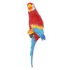 Parrot Wall Decor Resin Lifelike Hanging Parrot Statue Bird Sculpture for Outside Garden Patio Yard
