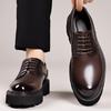 Fashion Luxury Brand Oxford Shoes Men Thick Sole Leather Shoes All-match Business Formal Men Shoes Lace Up Gentlemen's Wedding Footwear