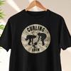 Shirt and Kids Tshirt Curling Lover Gift Funny, Patent Prints, For Curling Player, The Curler Tarot Card Shirt and Kids Tshirt