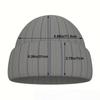 Ghost Embroidery Halloween Knit Beanie for Men & Women - Warm, Trendy Autumn/Winter Street Fashion Hat