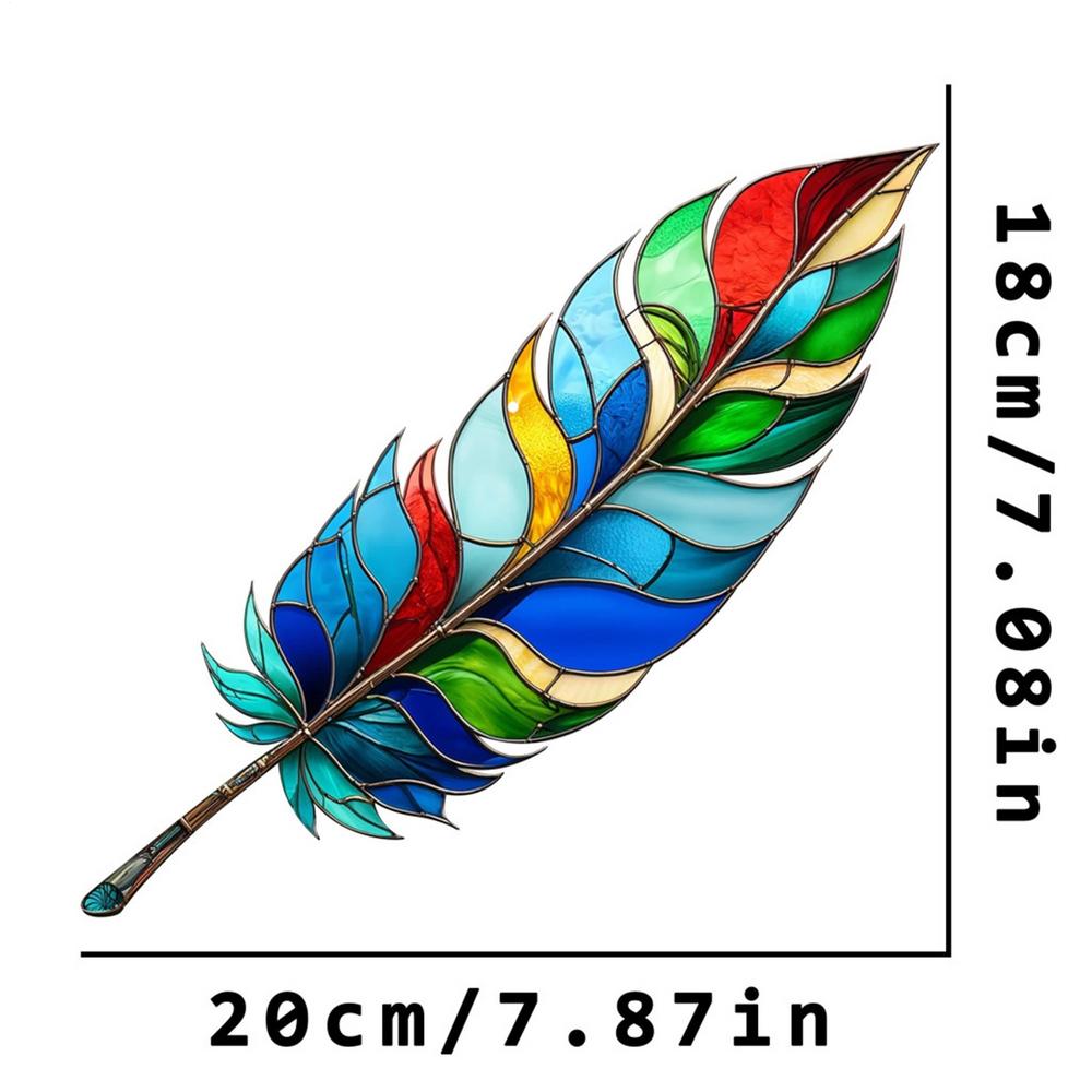 Sun Catchers Animal Feather Pendant Decor Colorful Hummingbird  Window Hangings Animal Wind Chimes Crafts Animal Christmas Decor