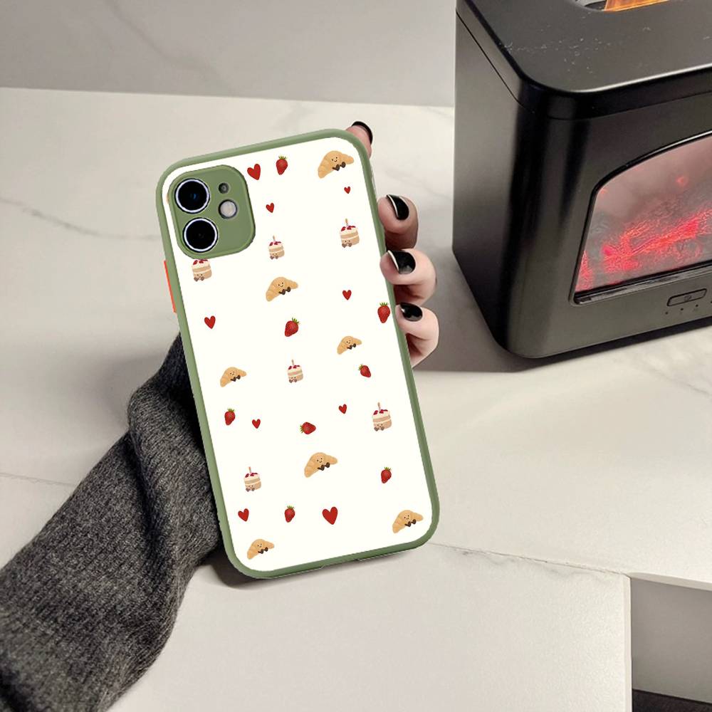

Cute Bread Toast Phone Case For iPhone 16 15 14 11 12 13 Pro Max Plus 12 XS Max Back Cover Matte Case iphone 13 pro
