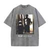 Washed Vintage Rock Band Korn Freak on A Leash Double Sided Print T Shirt Men Gothic Casual Oversized Tees Unisex Summer Tshirt