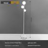 Modern Minimalist Iron Art Three-Head Floor Lamp for Living Room and Bedroom