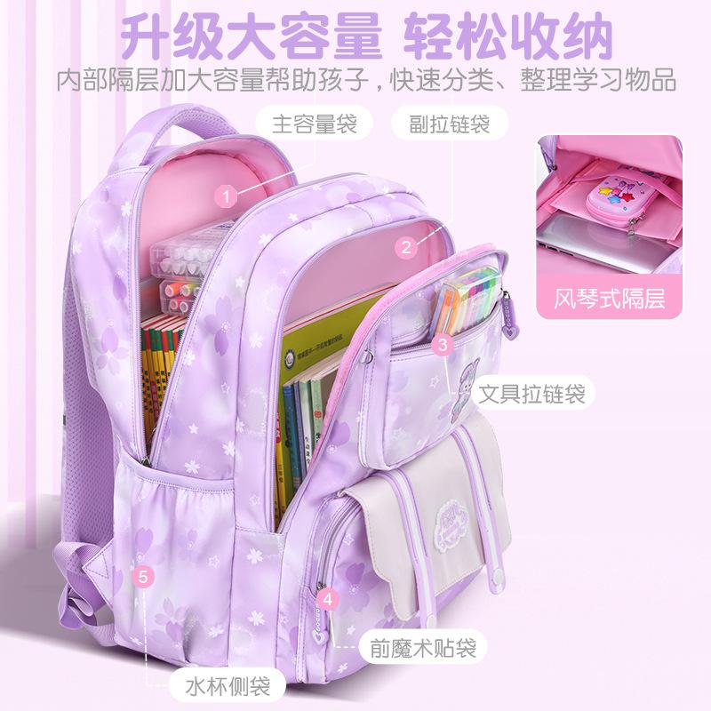 School Bag Girls Primary School Students Spine Care To Reduce the Burden Girls Children Backpack