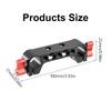 Lightweight 15mm Railblock 15mm Rod Clamp with 1/4inch Thread for 15mm DSLR Camera Rig Shoulder Support Rail Systems