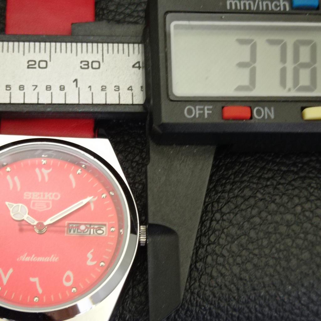 VINTAGE REFURBISHED SEIKO 5 AUTOMATIC 6309A JAPAN MENS RED DIAL WATCH a441310-a