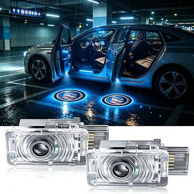 HD Led Welcome Light Car Door Projector Lamps Car Accessories For Regal Lacrosse Avenir Envision Angkola Electra Anthem Cascada Avista Riviera