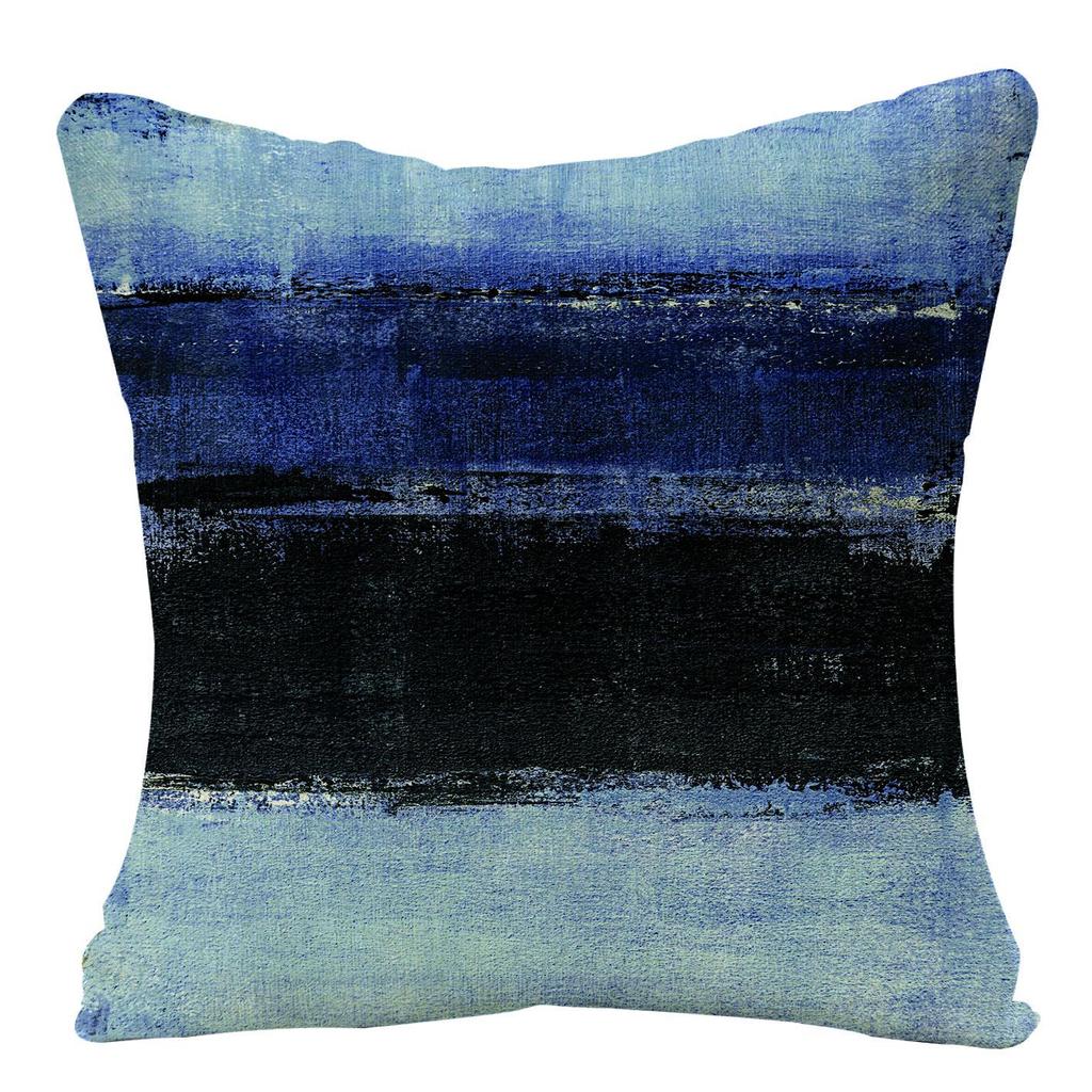 Home Oil Painting Geometric Abstract Pillow Case Sofa Pillow Cushion Cover