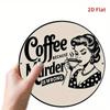 Funny Coffee Retro Metal Tin Sign for Kitchen Bar Decor