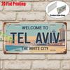 D Flat Pc Vintage Metal Sign for Decorative Purposes Only Outdoor Plaque And Wall Decor Aluminum Sign from Tel Aviv