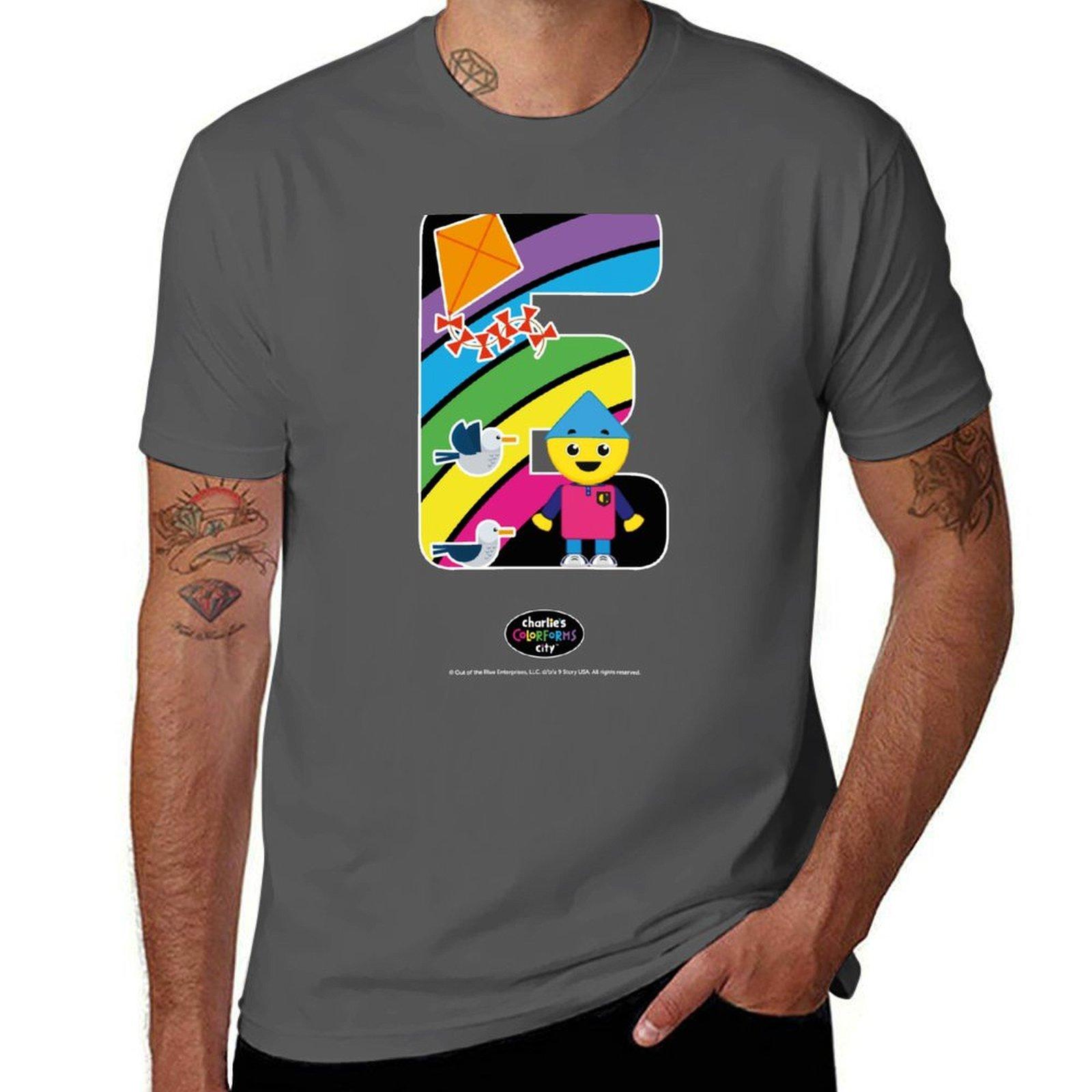 

Initial E Charlie s Colorforms City T-Shirt t shirt man luxury man t shirts for men T-Shirt 4XL