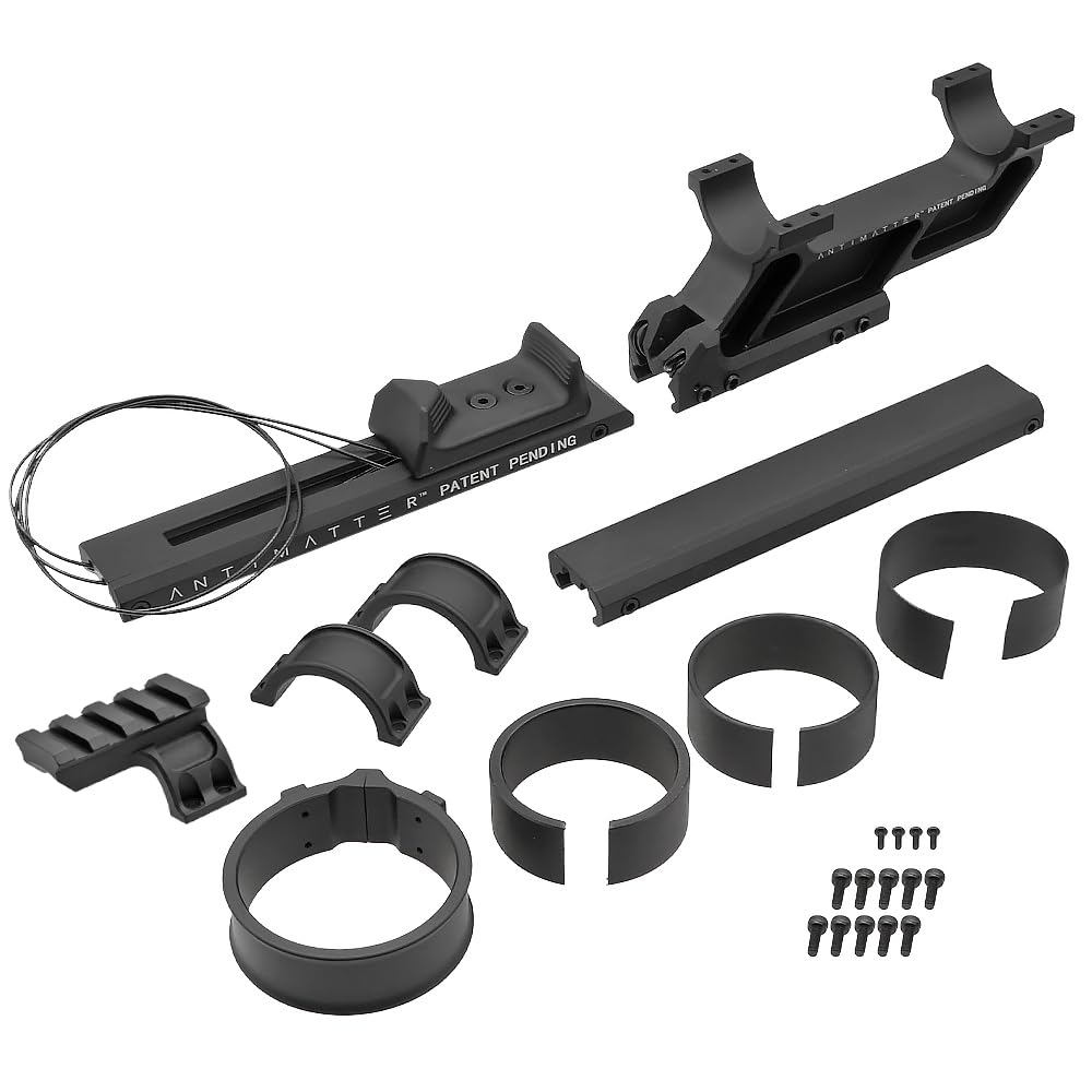 Ryohin Buhin 6068 Aluminum Alloy Evolution Gear ANTIMATTER ScopeSwitch Replica 1.93" High Mount Scope Switch with Offset Mount Base, Black