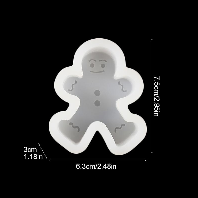 3D Christmas Silicone Candle Molds Snowflake Elk Xmas Tree DIY New Year Gift Home Decoration Ornaments Soap Making Mold Tools