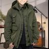 Winter Mens Casual Two-piece Cotton Jacket Stand Collar Loose Fit Urban Style Daily Wear