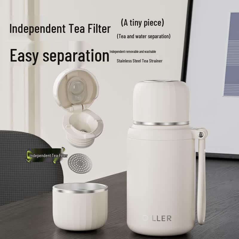 Diller Stainless Steel Portable Tea Infuser Insulated Water Bottle
