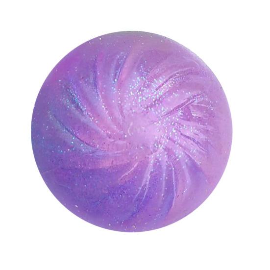 1/4Pcs Transparent Steamed Bun Toy Stress Relief Glitter Powder Dumpling Squeeze Sensory Fidget Toy Slow Rising Stress Ball Dough Ball Hand Toy