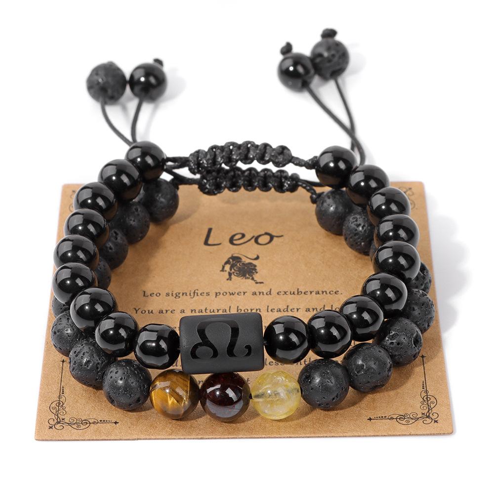 JYL TS Bracelet Men's Zodiac  Set Aligns Cosmic Energies For Favorable Outcomes