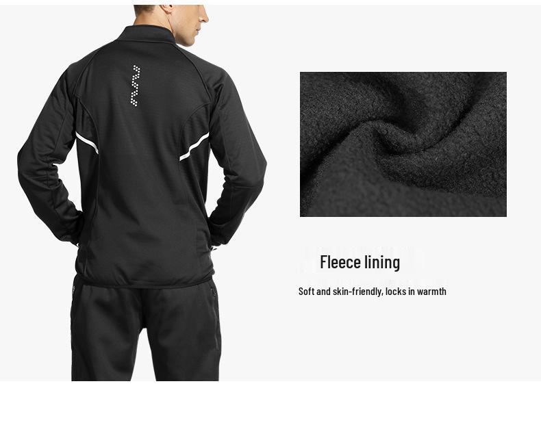 Lampa Men's Windproof Fleece Cycling Jacket - Autumn/Winter Outdoor Road Bike Jersey