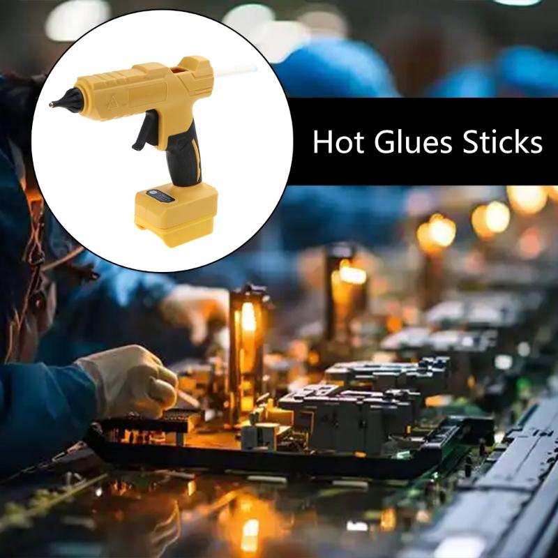 Hot Glues Guns Cordless Glues Guns Heating Fast Ergonomic 20V Wireless Hot Melt Glues Guns for Crafting & Sealing Repair