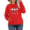 Women's Fashionable Casual Plus-Size Long Sleeve Pullover Printed Sweatshirt