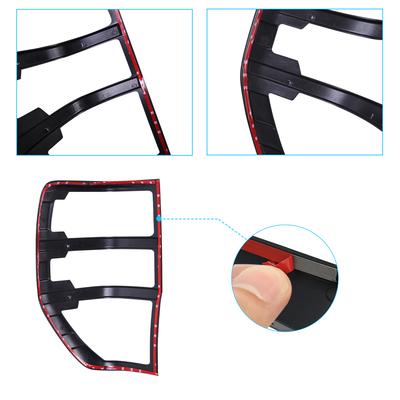 Tail Light Cover Trim for Ford Ranger 2012-2025 T6 T7 T8 WILDTRAK XLT XL XLS Limited Sport Exterior Rear Lamp Hoods MATTE BLACK