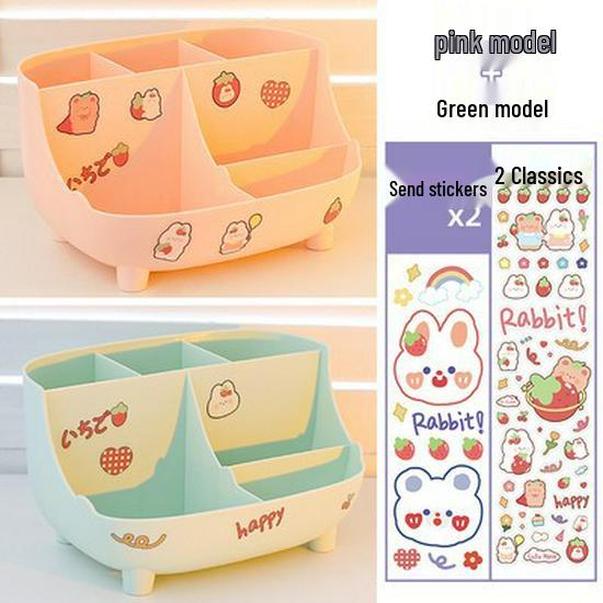 Roztomilý velkokapacitní držák na tužky pro dívky - Jednoduchý moderní organizér na stůl