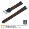 CASSIS Calfskin Watch Waterproof REIMS Dark with Replacement D10257A1061012 Strap, Backing, 12mm, Blue, Tool,