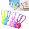 10Pcs Magnetic Silicone Earphone Cord Winder Cable Holder Multifunction Home Office Headphones USB Cable Wire Organizer Accessories