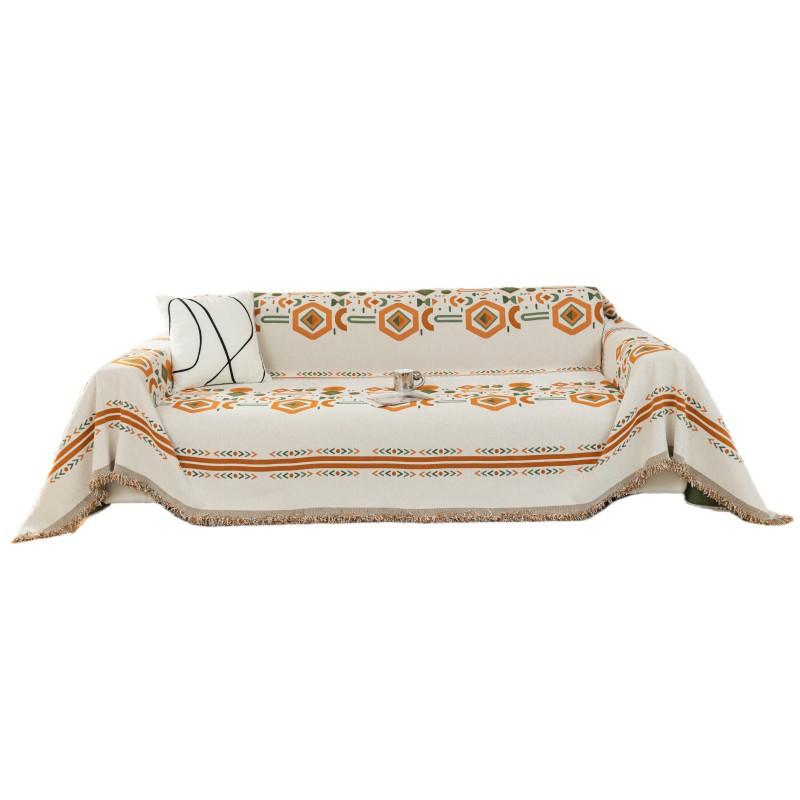 Bohemian Style Anti-scratch Sofa Blanket Durable Full Cover Futon Couch Cover Universal Chenille Dust Proof Sofa Towel Slipcover