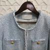 2023 Damen Französischer Chic Woll-Tweed Kurzmantel - Eleganter Herbst-/Winterstil