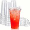 50pcs Large Transparent Insulated Acrylic Reusable Cups with Lids - Perfect for Hot and Cold Beverages, Outdoor Picnics, Birthday Parties, and Everyda
