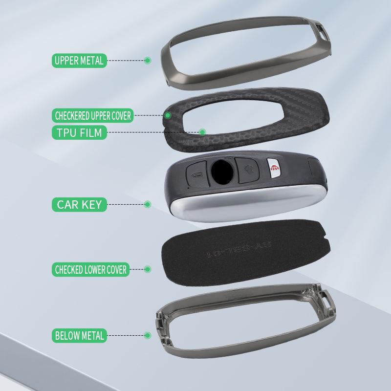 Schlüsseltasche für Subaru Forester/Outback/BRZ mit Metallschale