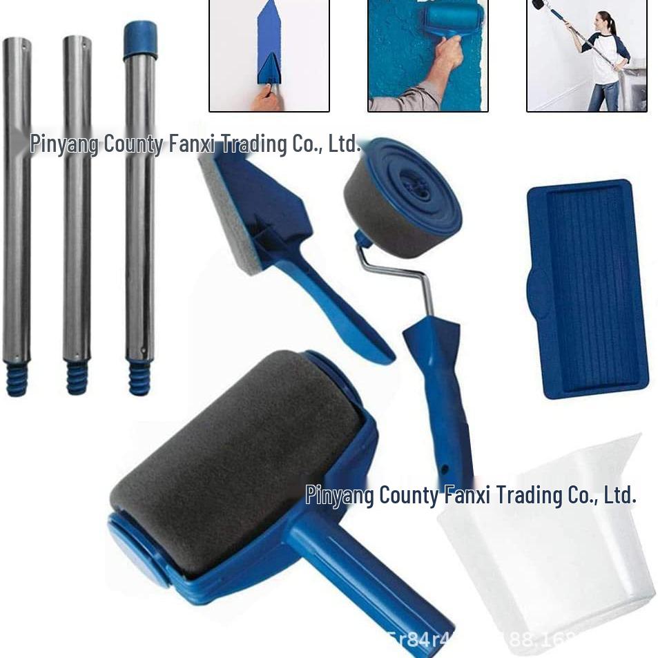 Smart Easy Seamless Sponge Roller: 5-in-1 Multi-Functional Paint Brush Set